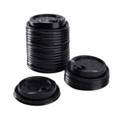 Wholesale 10-24oz Enclosure Lids - Black (90mm) - 1,000 ct