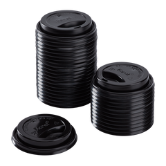Wholesale 10-24 oz Sipper Dome Lid - Black (90mm) - 1,000 ct