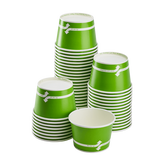 Wholesale 12 oz Green Ice Cream Paper Cups (100mm) - 1,000 ct