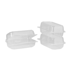 Wholesale 9''x5'' PLA Hinged Container - 250 ct