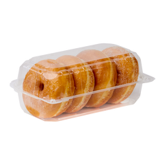 Wholesale 9''x5'' PLA Hinged Container - 250 ct