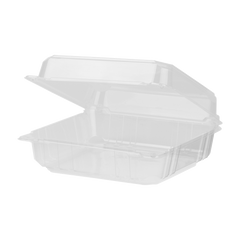 Wholesale 9''x9" PLA Hinged Container - 200 ct
