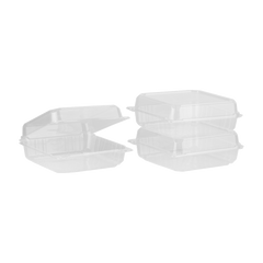 Wholesale 9''x9" PLA Hinged Container - 200 ct