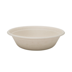 Wholesale 32oz Bagasse Bowl, Round, Natural - 500 ct