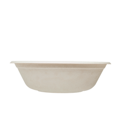 Wholesale 32oz Bagasse Bowl, Round, Natural - 500 ct