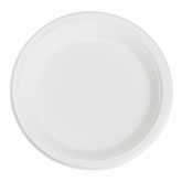 Wholesale 9'' Compostable Bagasse Round Plates - 500 ct