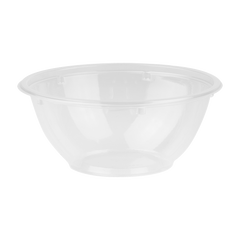 Wholesale 32oz PLA Salad Bowls with Lids, Clear - 300 ct