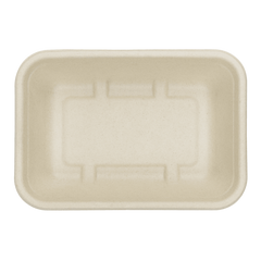 Wholesale 16oz Natural Bagasse Take Out Container, Rectangular - 500 ct