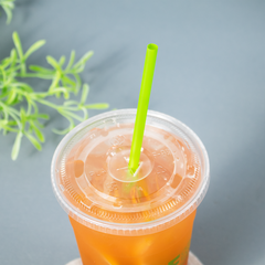 Wholesale 9.5" Eco-Friendly Jumbo Straw, Wrapped - Green - 4,800 ct