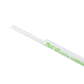 Wholesale 8.75" Eco-Friendly Giant PLA Straws (7mm) Paper Wrapped - Clear - 2,500 ct