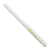 Wholesale 7.75" Eco-Friendly Jumbo Paper Straw (5mm) Wrapped - White - 2,000 ct