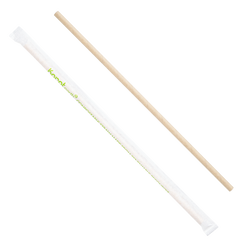 Wholesale 10.25" Eco-Friendly Paper Jumbo Straw, Paper Wrapped - Kraft 1,200 ct