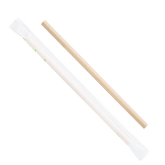 Wholesale 7.75" Eco-Friendly Giant Paper Straw, Paper Wrapped - Kraft - 2,000 ct