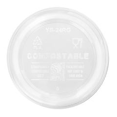 Wholesale 24oz Eco-Friendly PLA Round Deli Container - 500 ct