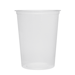 Wholesale 32 oz Eco-Friendly PLA Round Deli Container - 500 ct