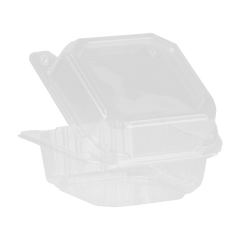 Wholesale 6''x6'' PLA Hinged Containers - 500 ct