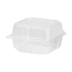 Wholesale 6''x6'' PLA Hinged Containers - 500 ct