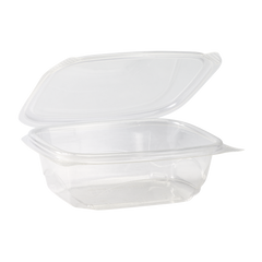 Wholesale 12oz PLA Hinged Deli Container - 200 ct