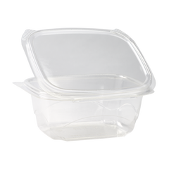Wholesale 16oz PLA Hinged Deli Container - 200 ct