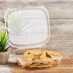 Wholesale 24oz PLA Hinged Deli Container - 200 ct