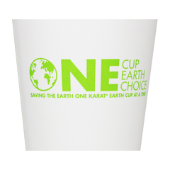 Wholesale 8oz Eco-Friendly Paper Hot Cups - One Cup, One Earth (80mm) - 1,000 ct