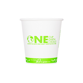 Wholesale 10oz Eco-Friendly Paper Hot Cups - One Cup, One Earth (90mm) - 1,000 ct