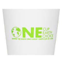 Wholesale 10oz Eco-Friendly Paper Hot Cups - One Cup, One Earth (90mm) - 1,000 ct