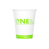 Wholesale 12oz Eco-Friendly Paper Hot Cups - One Cup, One Earth (90mm) - 1,000 ct