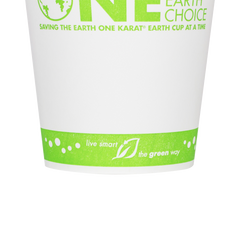 Wholesale 12oz Eco-Friendly Paper Hot Cups - One Cup, One Earth (90mm) - 1,000 ct
