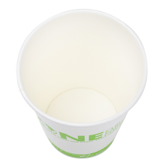Wholesale 12oz Eco-Friendly Paper Hot Cups - One Cup, One Earth (90mm) - 1,000 ct