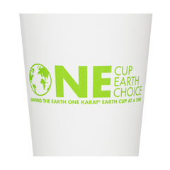 Wholesale 16oz Eco-Friendly Paper Hot Cups - One Cup, One Earth (90mm) - 1,000 ct