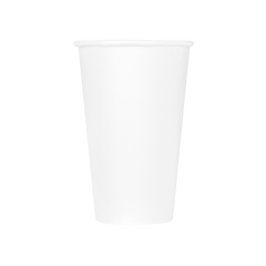 Wholesale 16oz Eco-Friendly Paper Hot Cups - White (90mm) - 1,000 ct