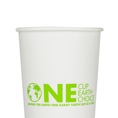Wholesale 20oz Eco-Friendly Paper Hot Cups - One Cup, One Earth (90mm) - 600 ct