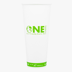 Wholesale 24oz Eco-Friendly Paper Hot Cups - One Cup, One Earth 90mm - 500 ct