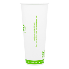 Wholesale 24oz Eco-Friendly Paper Hot Cups - One Cup, One Earth 90mm - 500 ct