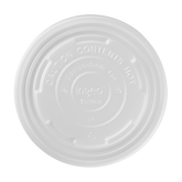 Wholesale 12-16 oz Compostable Flat Lids (114.6mm) - 500 ct