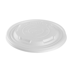 Wholesale 12-16 oz Compostable Flat Lids (114.6mm) - 500 ct