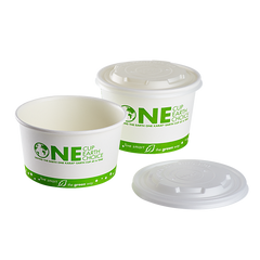 Wholesale 12-16 oz Compostable Flat Lids (114.6mm) - 500 ct