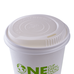 Wholesale 10-20oz Compostable Sipper Dome Lids (90mm) - 1,000 ct