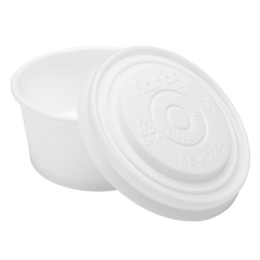 Wholesale Compostable Flat Lid for 2 oz Eco-Friendly Paper Portion Cup - 2,000 ct