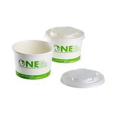 Wholesale Karat Earth 8oz Compostable Paper Food Container Flat Lids (90.8mm) - 1,000 ct