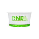 Wholesale 12 oz Eco-friendly Earth Print Ice Cream Paper Cups (114.6mm) - 500 ct