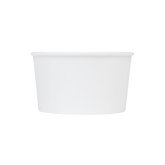 Wholesale 12 oz Eco-Friendly White Ice Cream Paper Cups (114.6mm) - 500 ct