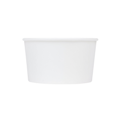 Wholesale 12 oz Eco-Friendly White Ice Cream Paper Cups (114.6mm) - 500 ct
