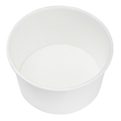 Wholesale 12 oz Eco-Friendly White Ice Cream Paper Cups (114.6mm) - 500 ct