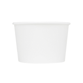 Wholesale 16 oz Eco-Friendly White Ice Cream Paper Cups (114.6mm) - 500 ct