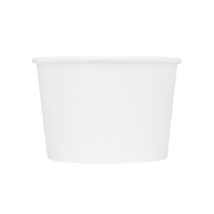 Wholesale 16 oz Eco-Friendly White Ice Cream Paper Cups (114.6mm) - 500 ct