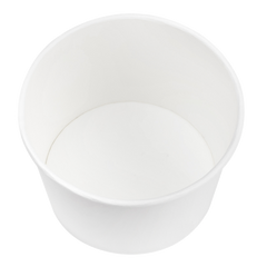 Wholesale 16 oz Eco-Friendly White Ice Cream Paper Cups (114.6mm) - 500 ct