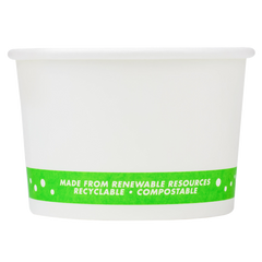 Wholesale 4 oz Eco-friendly Earth Print Ice Cream Paper Cups (75.3mm) - 1,000 ct