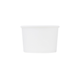 Wholesale 8 oz Eco-Friendly White Ice Cream Paper Cups (90.8mm) - 1,000 ct